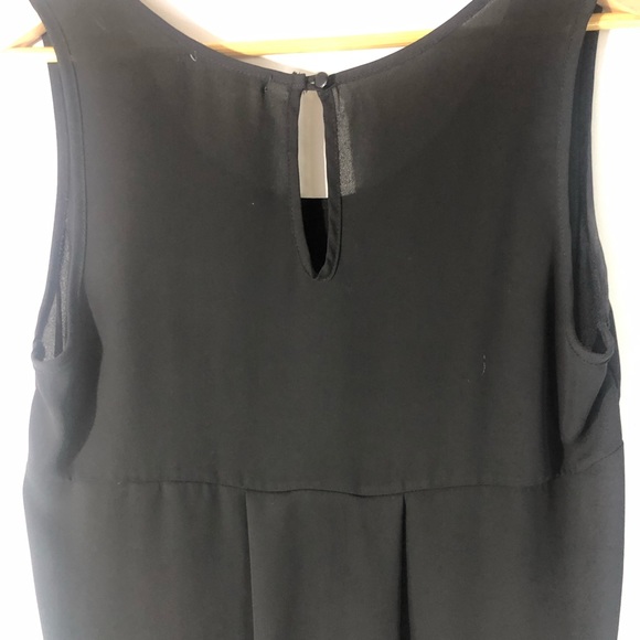 Long Black Silky Polyester Tunic - Picture 5 of 9